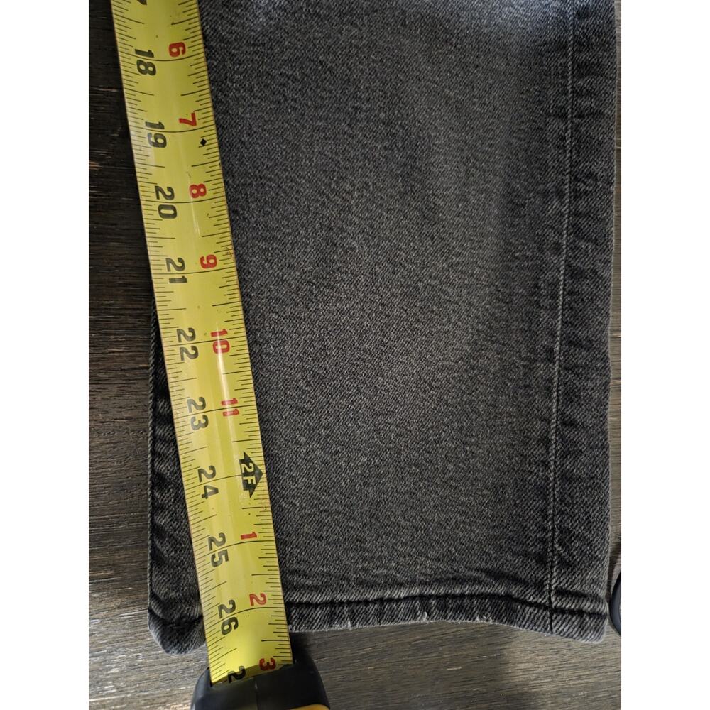 Levis Womens Jeans Black Size 30 Wedgie Straight Denim Stretch Cotton Distressed - Picture 6 of 11